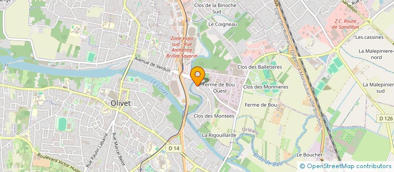 localisation de l'entreprise FBM40  ORLEANS