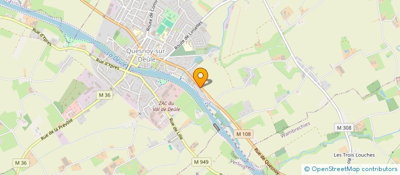 localisation de l'entreprise FBNR à QUESNOY-SUR-DEULE