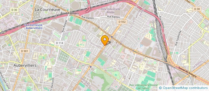 localisation de l'entreprise FBNS à LA COURNEUVE