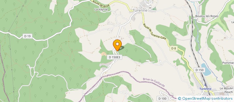 localisation de l'entreprise FBP à TURENNE