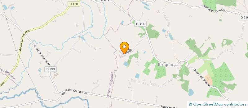 localisation de l'entreprise FBPG  BRUGNAC