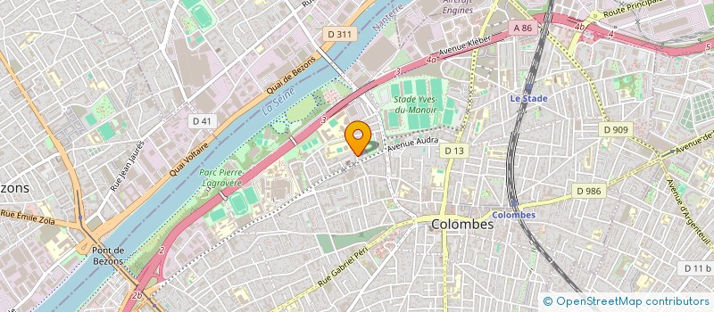 localisation de l'entreprise FBPL IMMOBILIERS à COLOMBES