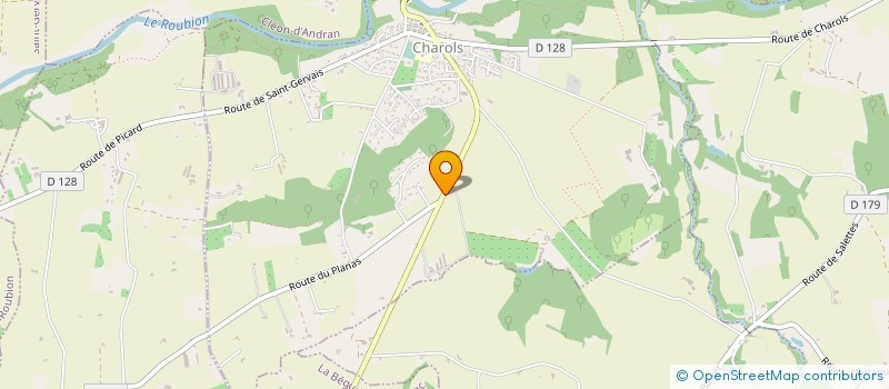 localisation de l'entreprise FBR à CHAROLS