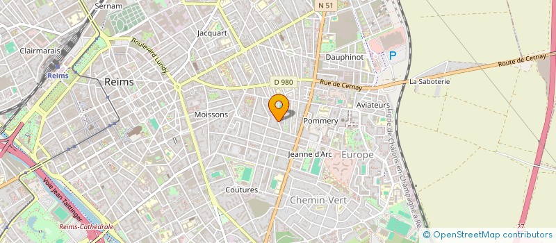 localisation de l'entreprise FBR  REIMS