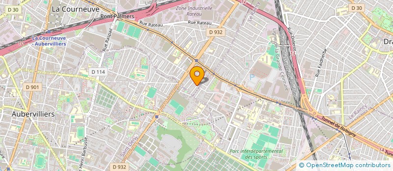 localisation de l'entreprise FBR BAT  LA COURNEUVE