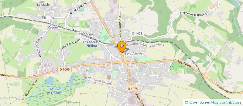 localisation de l'entreprise FBS  LES ABRETS-EN-DAUPHINE