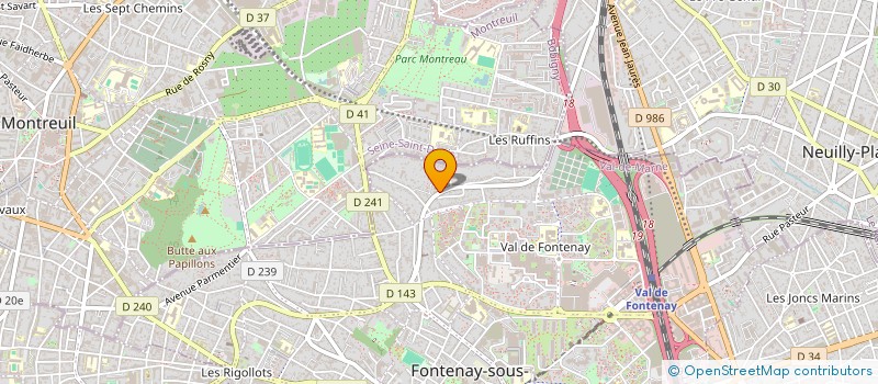 localisation de l'entreprise FBS à FONTENAY-SOUS-BOIS
