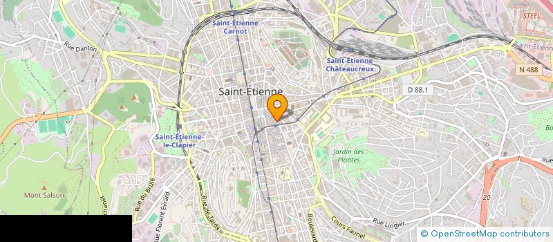 localisation de l'entreprise FBS  SAINT-ETIENNE
