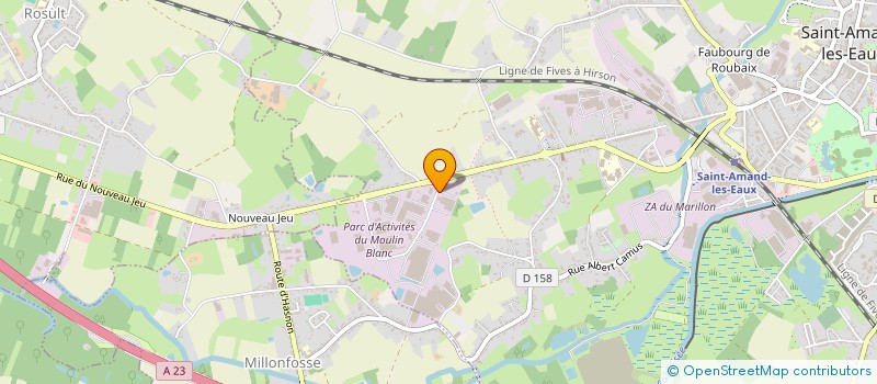 localisation de l'entreprise FBS INDUSTRIE à SAINT-AMAND-LES-EAUX
