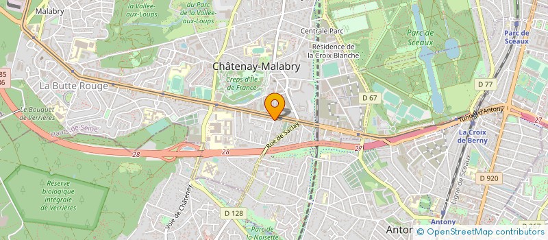 localisation de l'entreprise FBS INFRASTRUCTURES à CHATENAY-MALABRY