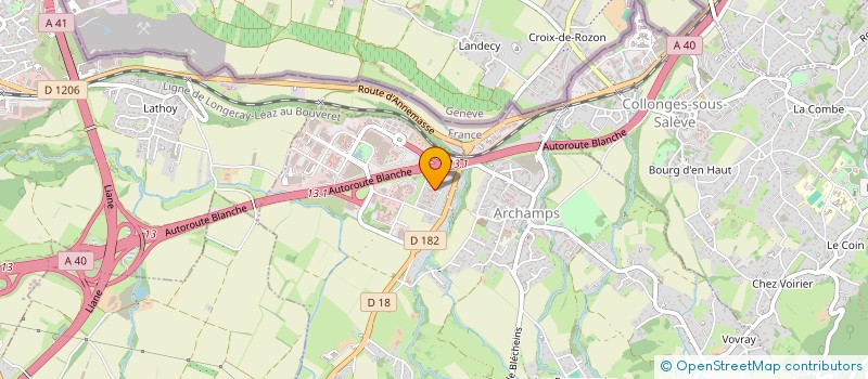 localisation de l'entreprise FBSA  ARCHAMPS