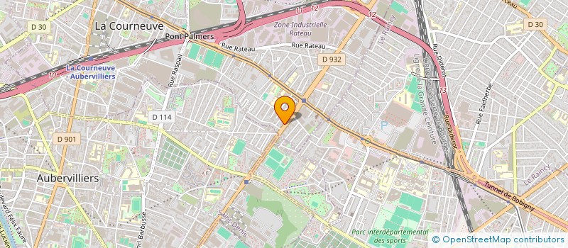 localisation de l'entreprise FBSG à LA COURNEUVE