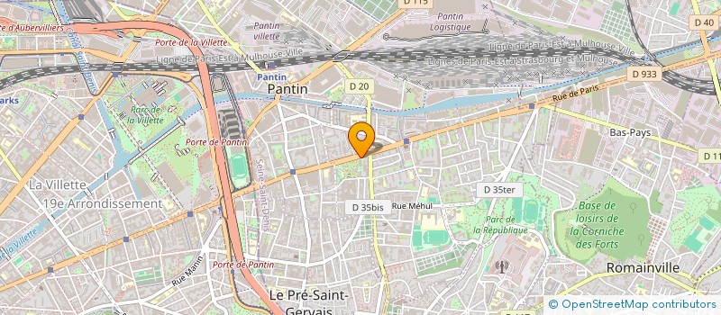 localisation de l'entreprise FBSH  PANTIN