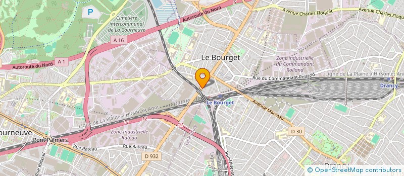 localisation de l'entreprise FBT BAT  LE BOURGET