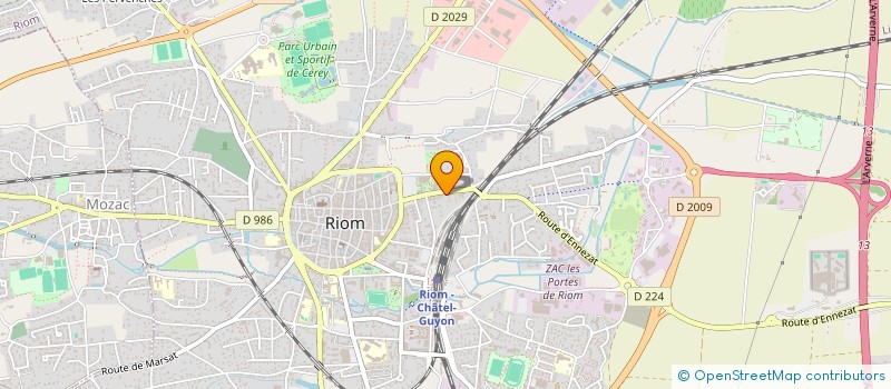 localisation de l'entreprise FBTC  RIOM