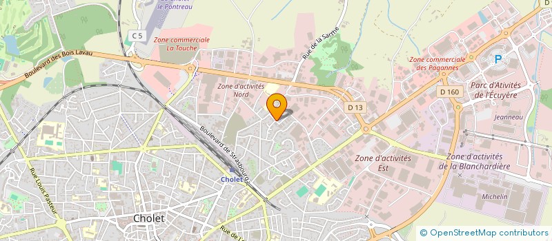 localisation de l'entreprise FBTD à CHOLET