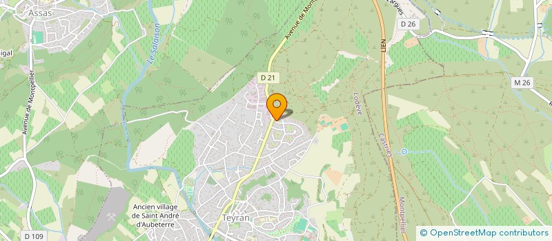 localisation de l'entreprise FBV SCI  TEYRAN