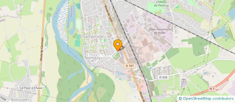 localisation de l'entreprise FBVD DE L'ETOILE  MOULINS