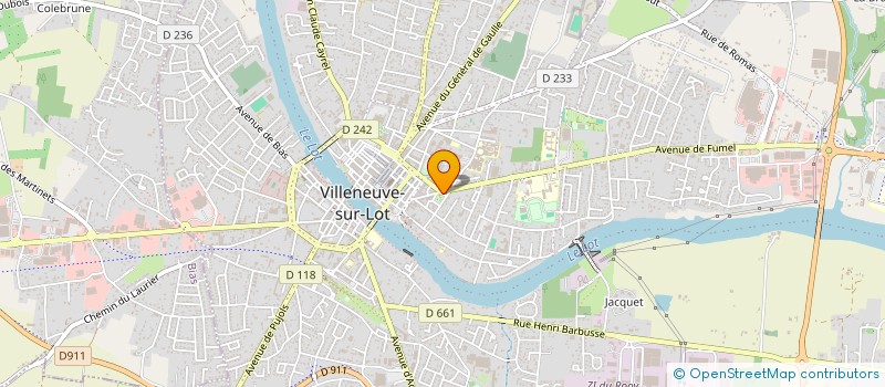 localisation de l'entreprise FC  VILLENEUVE-SUR-LOT