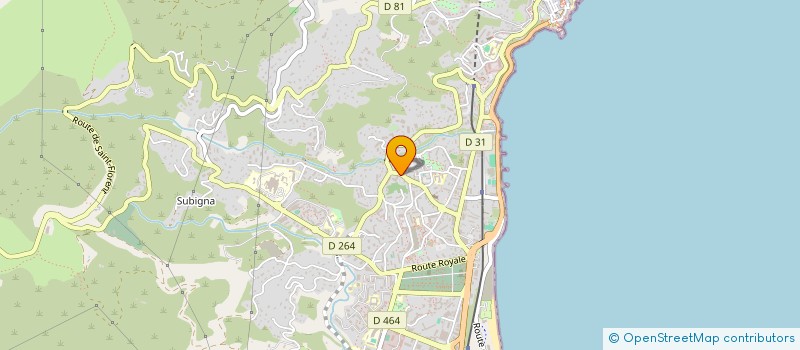 localisation de l'entreprise FC  BASTIA