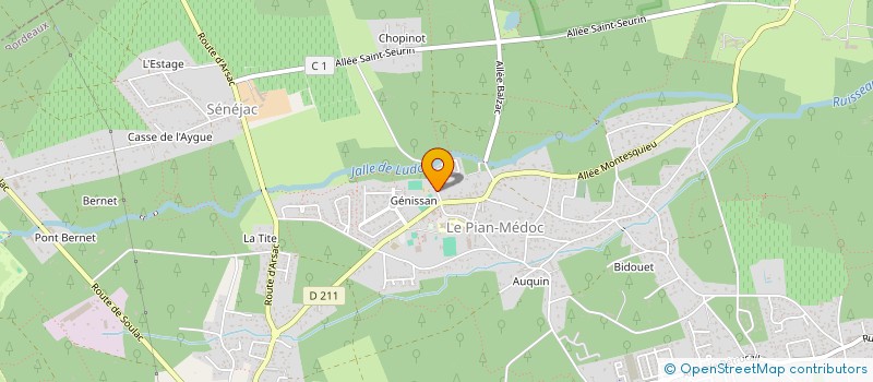 localisation de l'entreprise FC ARSAC PIAN MEDOC  LE PIAN-MEDOC