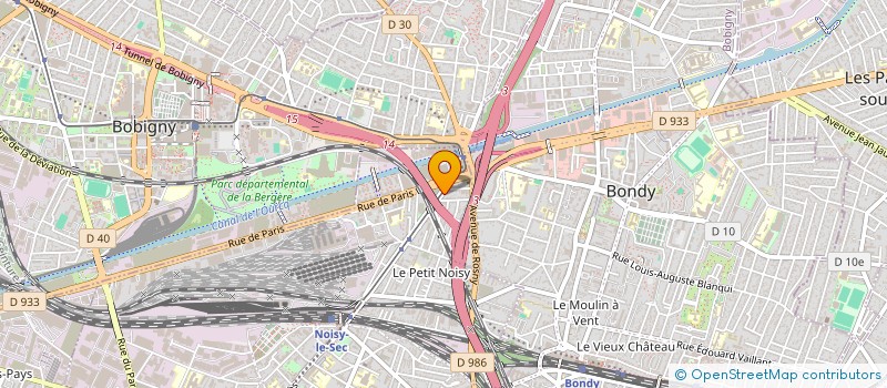 localisation de l'entreprise FC AUTO à NOISY-LE-SEC