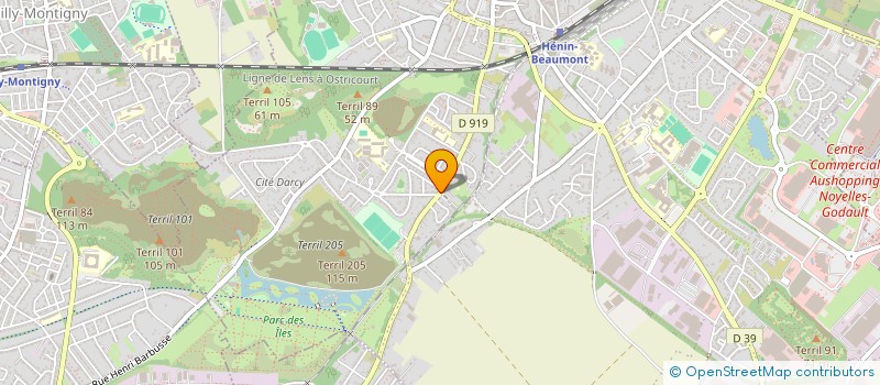 localisation de l'entreprise FC BAT  HENIN-BEAUMONT