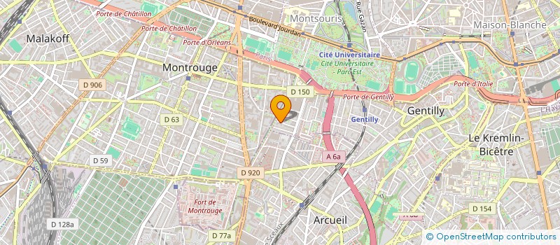 localisation de l'entreprise FC BSG  GENTILLY