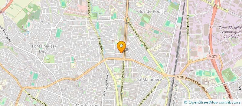 localisation de l'entreprise FC BUSINESS à DIJON