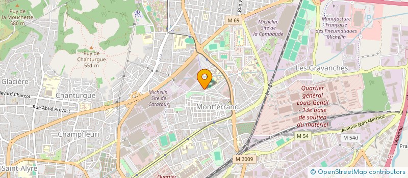 localisation de l'entreprise FC CARROSSERIE à CLERMONT-FERRAND