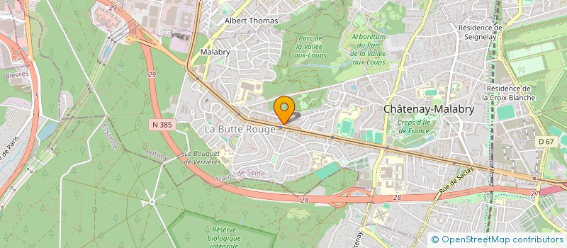 localisation de l'entreprise FC CHATENAY à CHATENAY-MALABRY