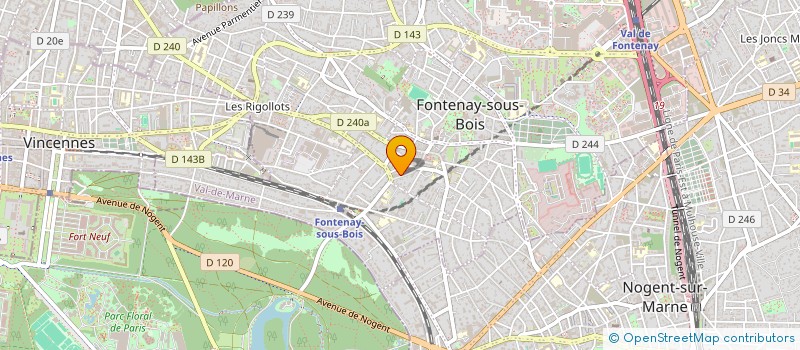 localisation de l'entreprise FC COSMETIQUES à FONTENAY-SOUS-BOIS
