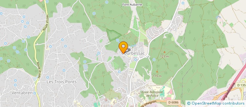 localisation de l'entreprise FC COURBESSAC  NIMES