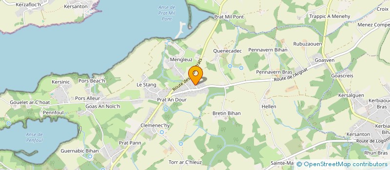 localisation de l'entreprise FC CULTUR'TOITS  LOGONNA-DAOULAS