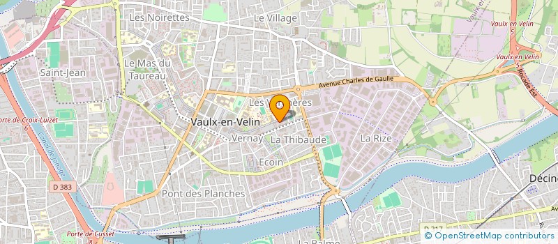 localisation de l'entreprise FC DEPORTI'VAULX  VAULX-EN-VELIN