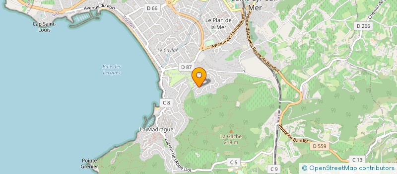 localisation de l'entreprise FC DEVELOPPEMENT à SAINT-CYR-SUR-MER