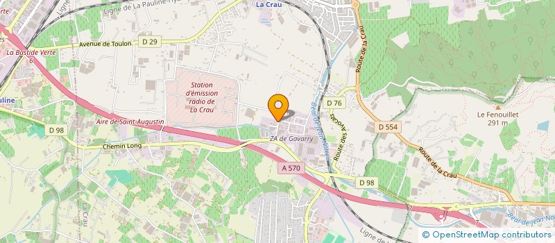 localisation de l'entreprise FC DISTRI  LA CRAU