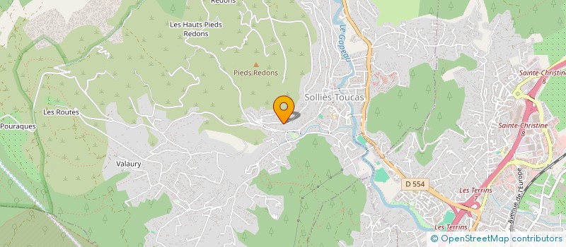 localisation de l'entreprise FC DISTRIBUTION à SOLLIES-TOUCAS