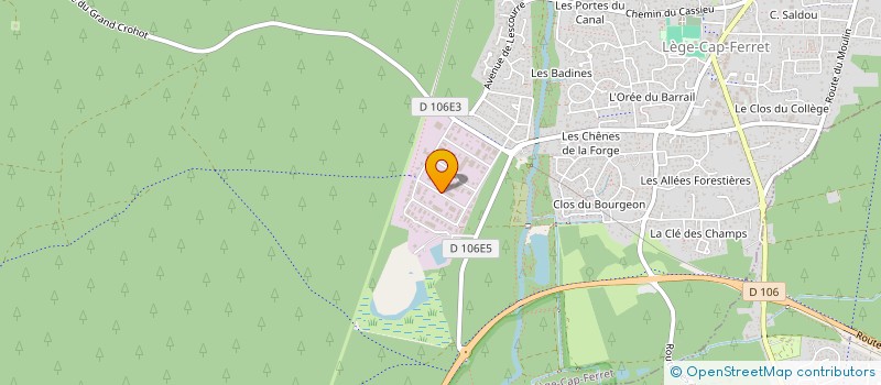 localisation de l'entreprise FC DISTRIBUTION SARL à LEGE-CAP-FERRET