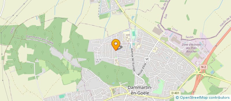 localisation de l'entreprise FC-FERMETURES  DAMMARTIN-EN-GOELE