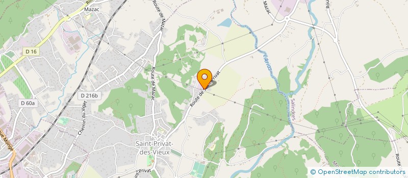 localisation de l'entreprise FC FERRONNERIE  SAINT-PRIVAT-DES-VIEUX