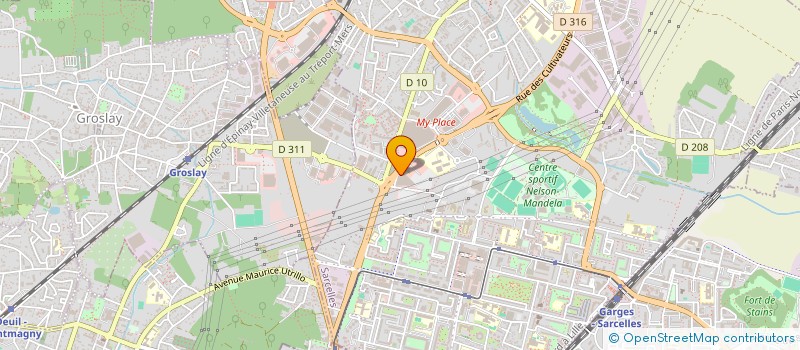 localisation de l'entreprise FC FITNESS  SARCELLES