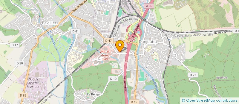 localisation de l'entreprise FC GAME 90 à DANJOUTIN