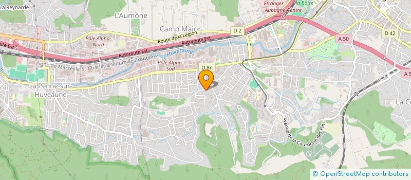 localisation de l'entreprise FC GARLABAN (FOOTBALL CLUB GARLBAN)  AUBAGNE