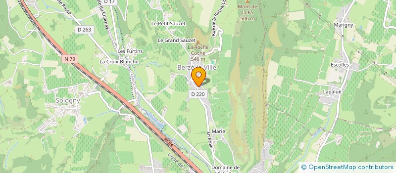 localisation de l'entreprise FC GRIOTTE & CO  BERZE-LA-VILLE