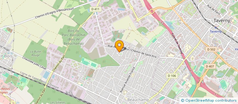 localisation de l'entreprise FC HMC  BEAUCHAMP