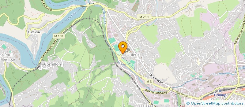 localisation de l'entreprise FC IMMO  UNIEUX