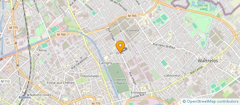 localisation de l'entreprise FC IMMO  RONCHIN