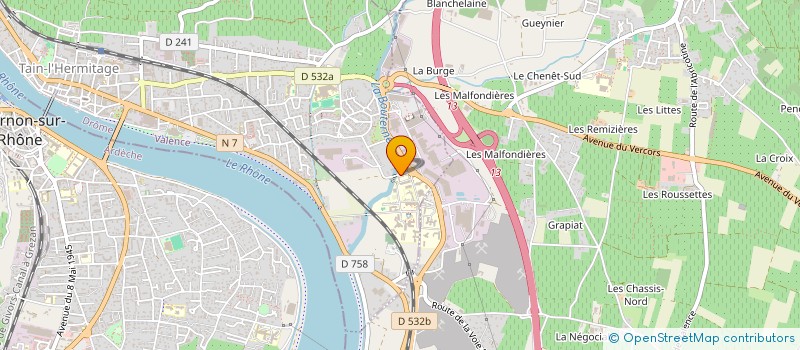 localisation de l'entreprise FC IMMOBILIER  TAIN-L'HERMITAGE