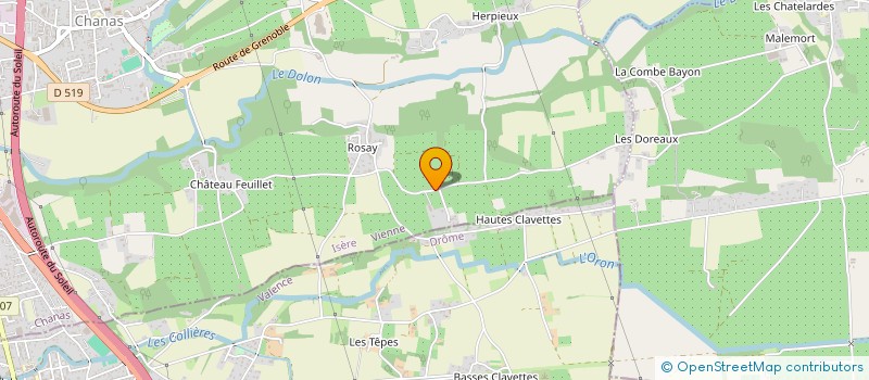 localisation de l'entreprise FC JARDINS ET SERVICES  CHANAS